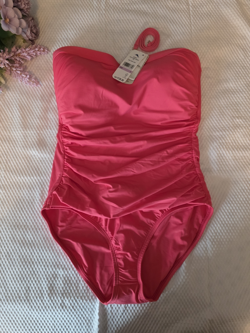 Tommy Bahama Bright Pink Strapless Swimsuit